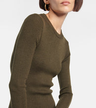 Wardrobe.NYC Ribbed-knit wool minidress