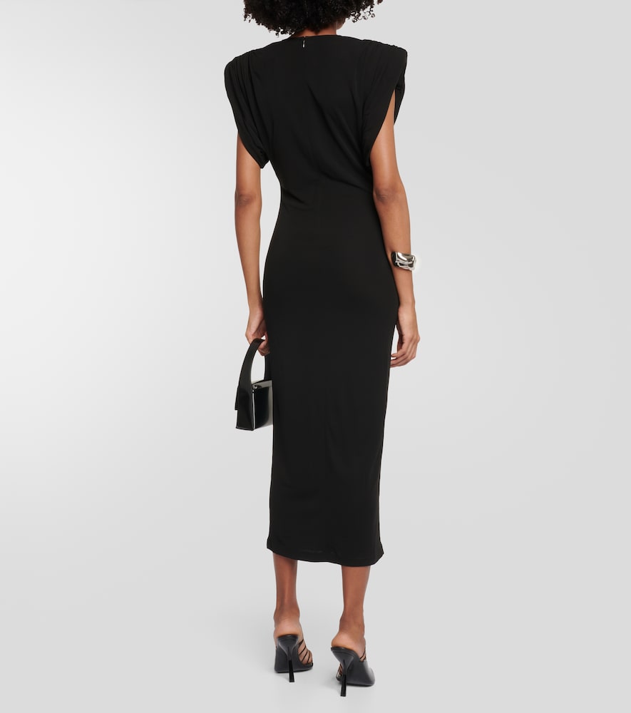 Wardrobe.NYC Ruched jersey midi dress