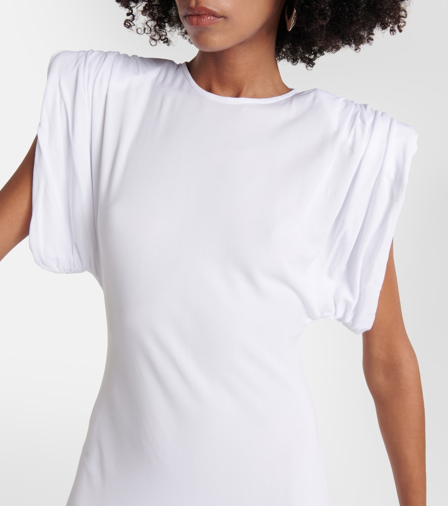 Wardrobe.NYC Ruched jersey midi dress