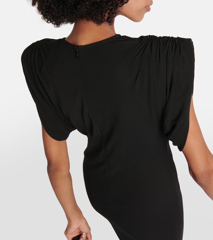 Wardrobe.NYC Ruched jersey midi dress