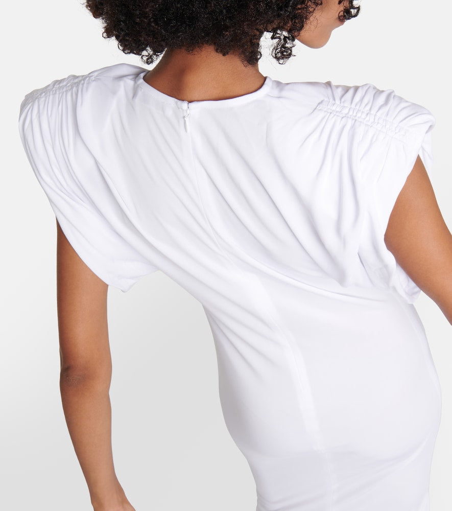 Wardrobe.NYC Ruched jersey midi dress