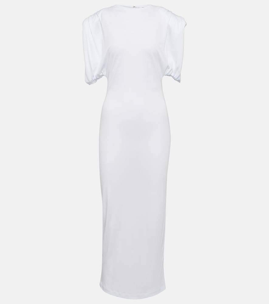 Wardrobe.NYC Ruched jersey midi dress. Wardrobe.NYC 褶饰平纹针织中长连衣裙