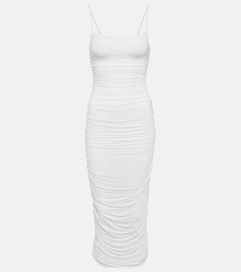 Wardrobe.NYC Ruched jersey slip dress