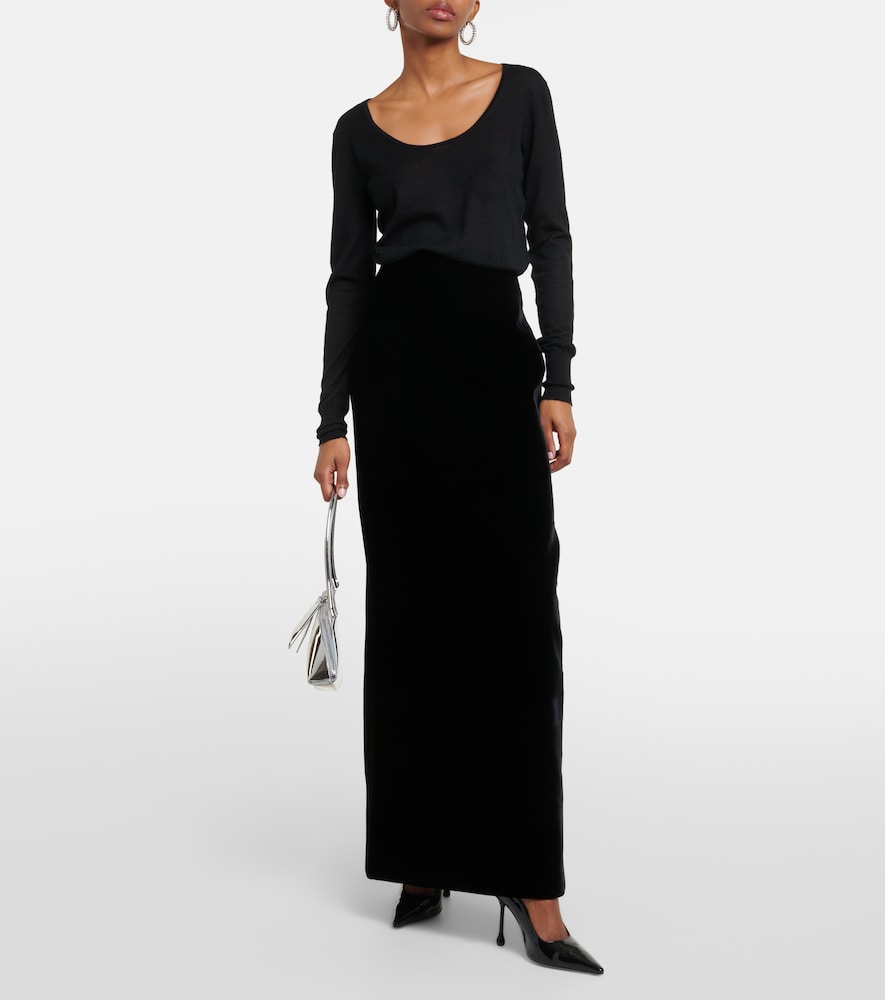 Wardrobe.NYC Velvet maxi skirt