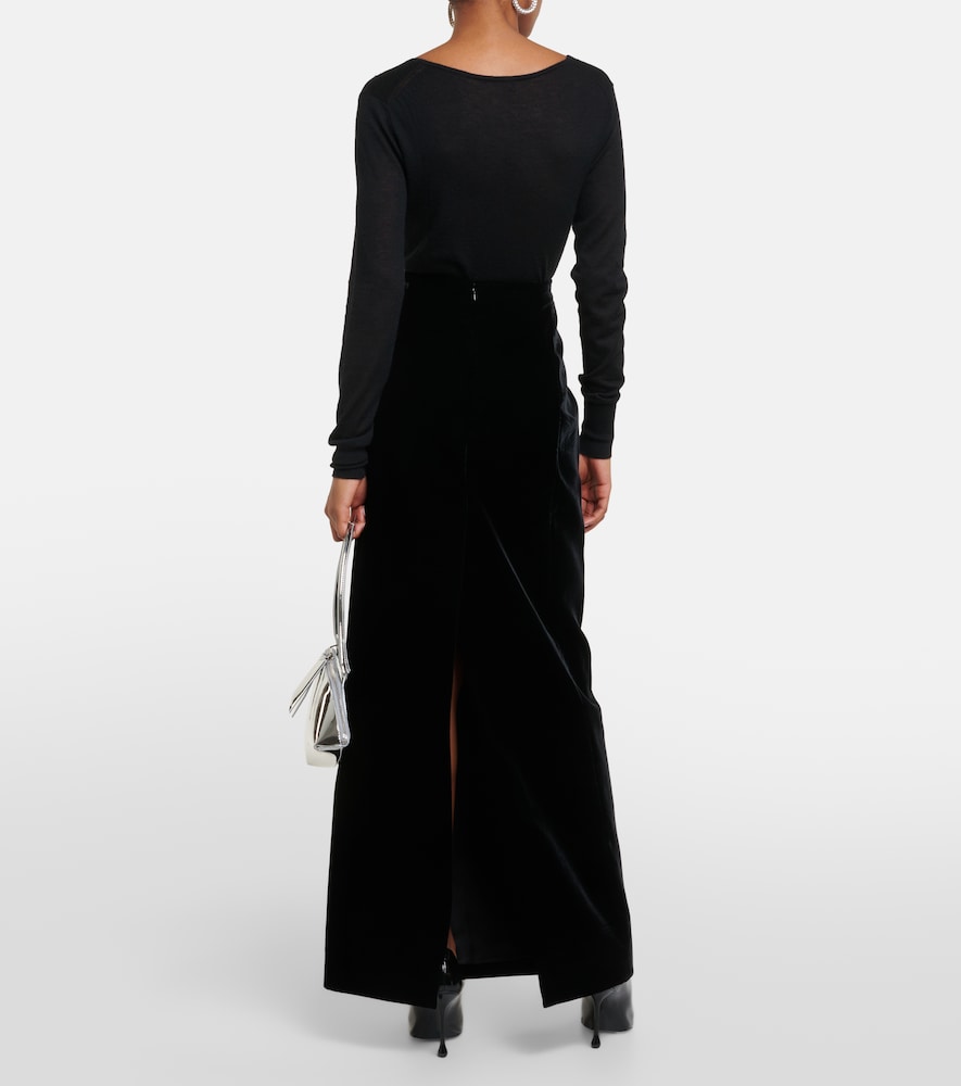 Wardrobe.NYC Velvet maxi skirt