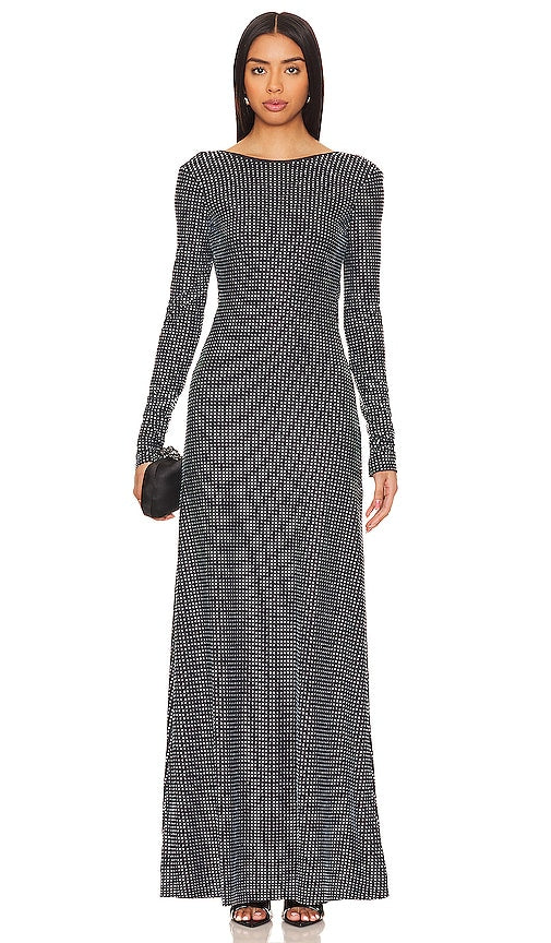 WeWoreWhat Backless Gown in Black