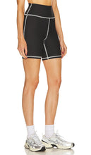 WeWoreWhat Corset Biker Short in Black