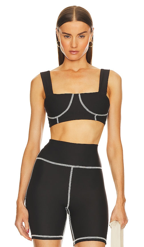 WeWoreWhat Corset Bra Top in Black - WeWoreWhat - Haut soutien-gorge corset en noir - WeWoreWhat 黑色紧身胸衣文胸上衣 - WeWoreWhat Korsett-BH-Oberteil in Schwarz - WeWoreWhat 코르셋 브라탑 블랙 색상 - Top reggiseno a corsetto WeWoreWhat in nero