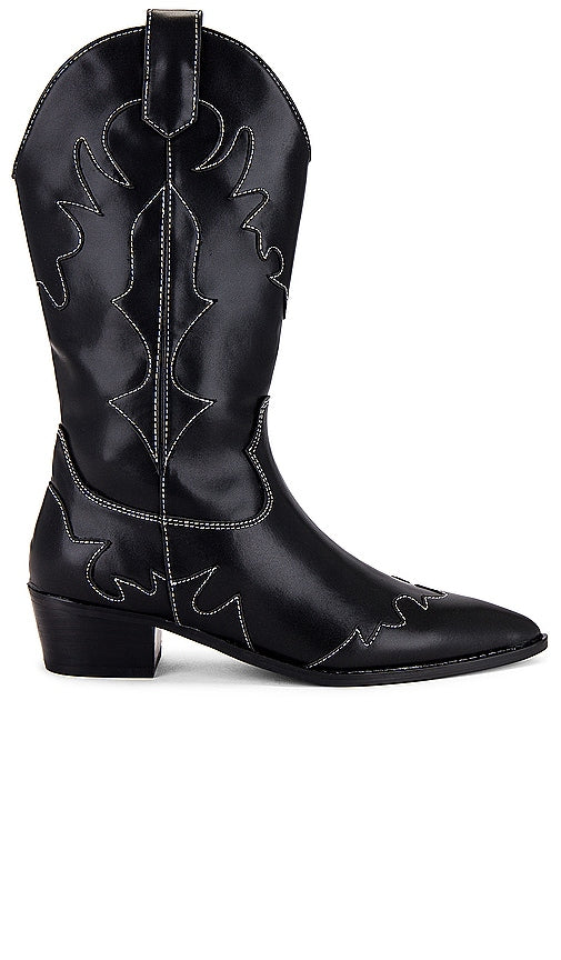 WeWoreWhat Cowboy Boot in Black - Botte de cowboy WeWoreWhat en noir - WeWoreWhat 黑色牛仔靴 - WeWoreWhat Cowboystiefel in Schwarz - WeWoreWhat 카우보이 부츠블랙 색상 - Stivale da cowboy WeWoreWhat in nero