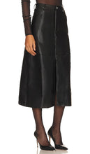 WeWoreWhat Faux Leather Midi Skirt in Black