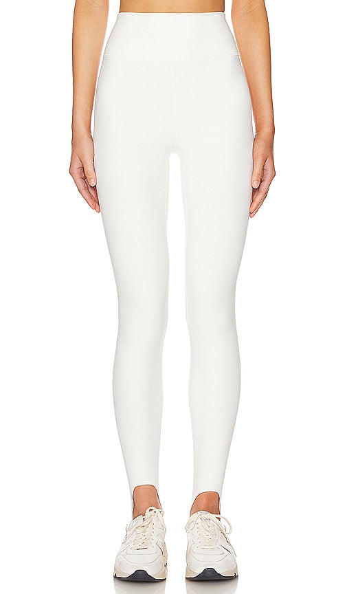 WeWoreWhat High Rise Stirrup Legging in Ivory - WeWoreWhat - Legging étrier taille haute en ivoire - WeWoreWhat 象牙色高腰马镫打底裤 - WeWoreWhat High Rise Steigbügel-Leggings in Elfenbein - WeWoreWhat 하이라이즈 스터럽 레깅스 - WeWoreWhat gambali con staffa a vita alta in avorio