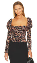 WeWoreWhat Long Sleeve Corset Top in Black