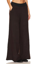 WeWoreWhat Piped Wide Leg Pull On Knit Pant in Black