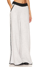 WeWoreWhat Piped Wide Leg Pull On Knit Pant in Grey