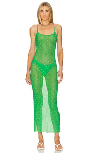 WeWoreWhat Scoop Slip Dress in Green - WeWoreWhat - Robe à encolure dégagée - Vert - WeWoreWhat 绿色汤匙吊带连衣裙 - WeWoreWhat U-Ausschnitt-Slipkleid in Grün - WeWoreWhat 스쿠프 슬립 드레스 - WeWoreWhat Abito sottoveste Scoop in verde