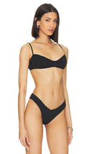 WeWoreWhat Scrunchie Bikini Top in Black