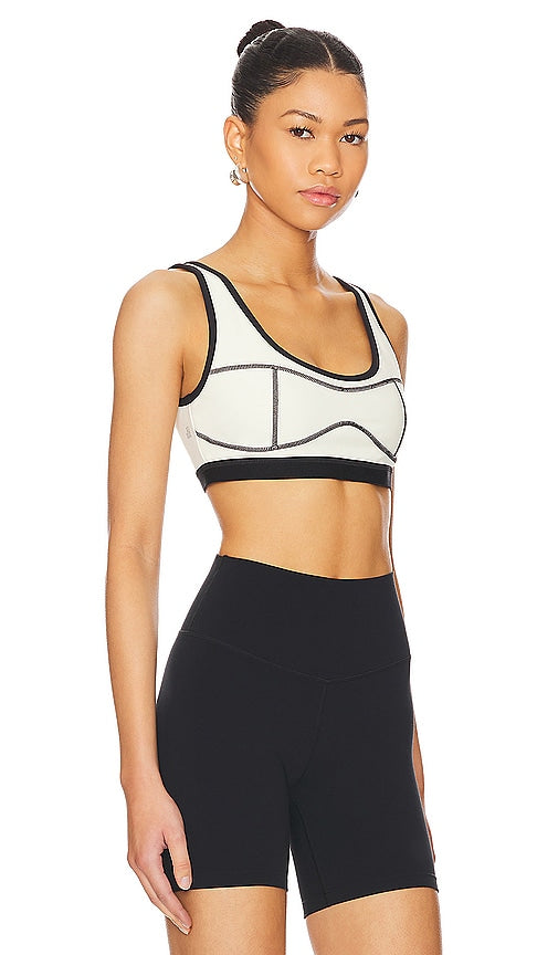WeWoreWhat Silhouette Sports Bra in Cream