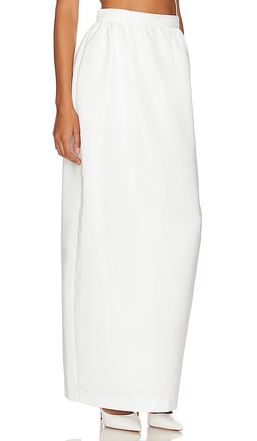 WeWoreWhat Tulip Long Skirt in White