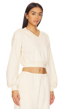 WellBeing + BeingWell Juno Cropped Sweatshirt in Ivory