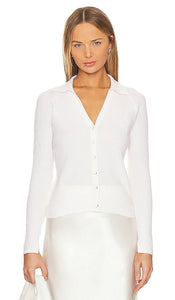 White + Warren Cashmere Polo Top in Ivory - Haut polo en cachemire White + Warren en ivoire - 白色 + Warren 象牙色羊绒 Polo 衫 - White + Warren Kaschmir-Poloshirt in Elfenbein - White + Warren 캐시미어 폴로 탑 색상 - Polo in cashmere bianco + Warren in avorio
