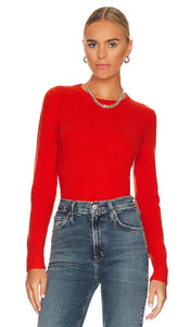 White + Warren Cashmere Sweater in Red - Pull en cachemire White + Warren en rouge - 白色 + Warren 红色羊绒毛衣 - Weiß + Warren Kaschmirpullover in Rot - White + Warren 캐시미어 스웨터레드 색상 - Maglione in cashmere bianco + Warren in rosso