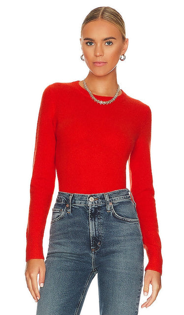 White + Warren Cashmere Sweater in Red - Pull en cachemire White + Warren en rouge - 白色 + Warren 红色羊绒毛衣 - Weiß + Warren Kaschmirpullover in Rot - White + Warren 캐시미어 스웨터레드 색상 - Maglione in cashmere bianco + Warren in rosso