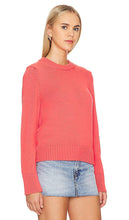 White + Warren Shrunken Crewneck in Coral,Red