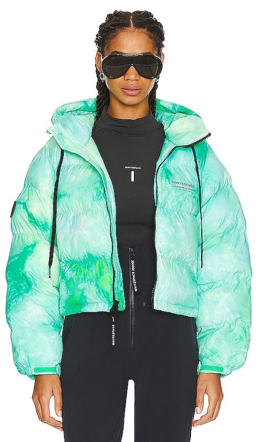 Whitespace Cropped Puffer Jacket in Green - Doudoune courte Whitespace en vert - Whitespace 绿色短款羽绒服 - Kurz geschnittene Pufferjacke von Whitespace in Grün - Whitespace 크롭 퍼퍼 재킷 - Piumino corto Whitespace in verde