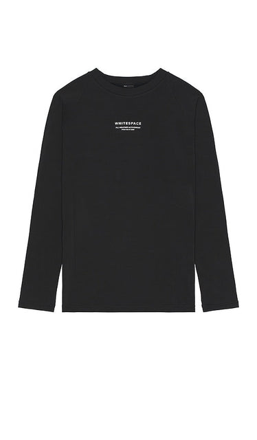 Whitespace Graphene Baselayer Tee in Black - T-shirt de base en graphène Whitespace en noir - 黑色 Whitespace 石墨烯打底 T 恤 - Whitespace Graphene Baselayer-T-Shirt in Schwarz - Whitespace 그래핀 베이스레이어 티셔츠 블랙 색상 - T-shirt baselayer in grafene Whitespace in nero