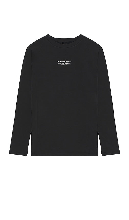 Whitespace Graphene Baselayer Tee in Black - T-shirt de base en graphène Whitespace en noir - 黑色 Whitespace 石墨烯打底 T 恤 - Whitespace Graphene Baselayer-T-Shirt in Schwarz - Whitespace 그래핀 베이스레이어 티셔츠 블랙 색상 - T-shirt baselayer in grafene Whitespace in nero