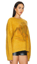 Wish Me Luck 7 Horse Crewneck in Mustard