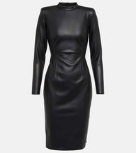 Wolford Faux-leather midi dress