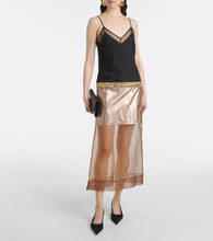 Xu Zhi Embesllished paneled midi dress