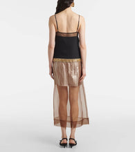 Xu Zhi Embesllished paneled midi dress