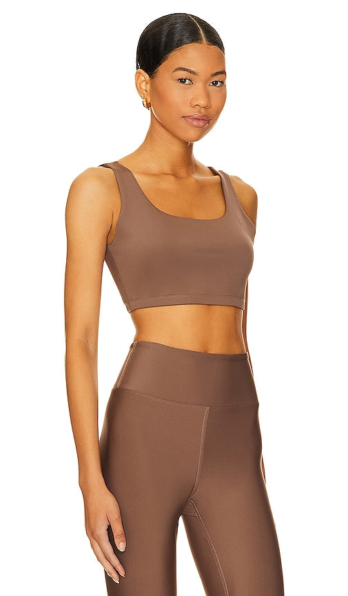 YEAR OF OURS Recycled Go To Sports Bra in Brown