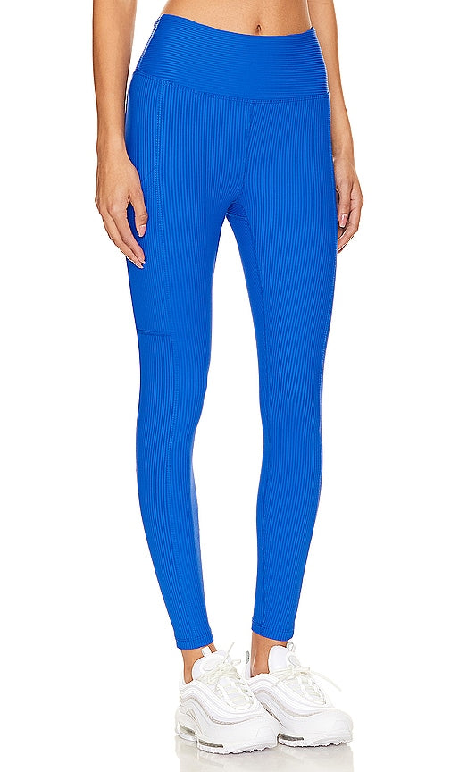 YEAR OF OURS Ribbed Pocket Legging in Blue