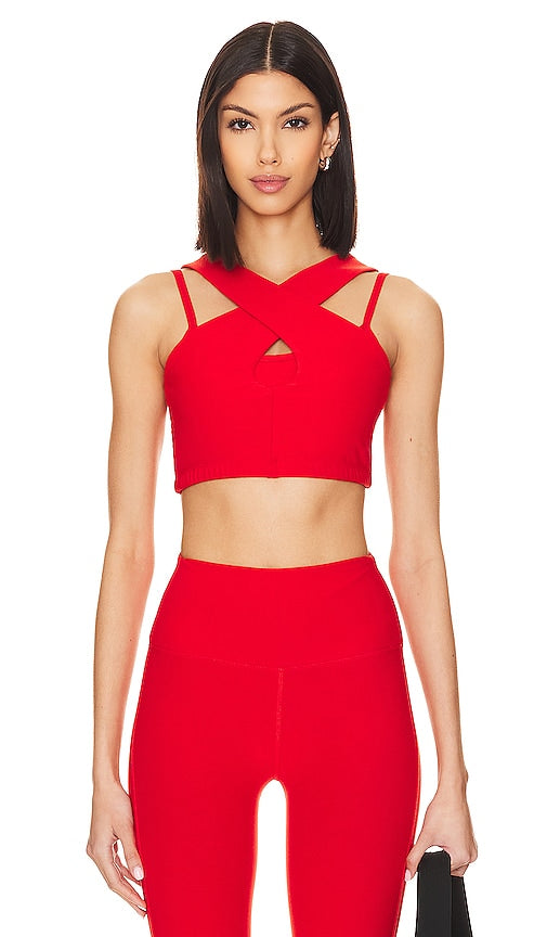 YEAR OF OURS Stretch Double Bra in Red - YEAR OF OURS - Soutien-gorge double extensible en rouge - YEAR OF OURS 红色弹力双层文胸 - YEAR OF OURS Stretch-Doppel-BH in Rot - YEAR OF OURS 스트레치 더블 브라레드 색상 - ANNO DEL NOSTRO Reggiseno doppio elasticizzato in rosso