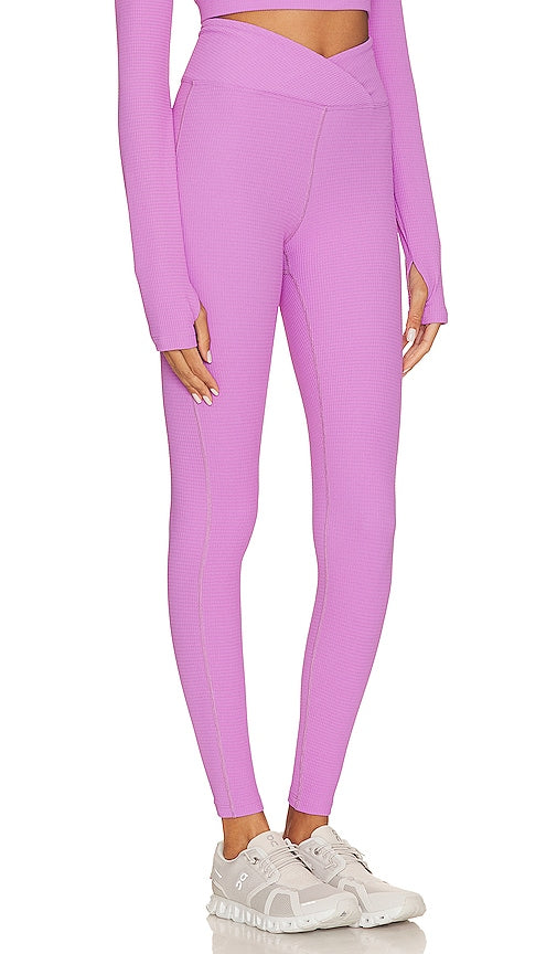 YEAR OF OURS Thermal Veronica Legging in Purple