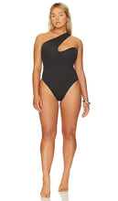 YEVRAH SWIM Antibes One Shoulder One Piece in Black