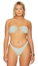 YEVRAH SWIM Cannes Bandeau Bikini Top in Grey