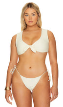 YEVRAH SWIM Santorini T Shirt Bikini Top in Cream