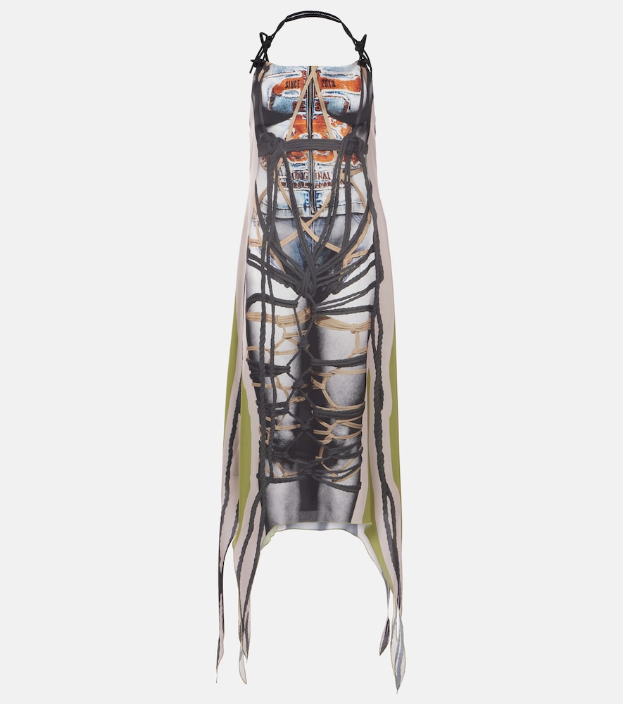 Y/Project Bondage printed midi dress. Y/Project Bondage 印花中长连衣裙