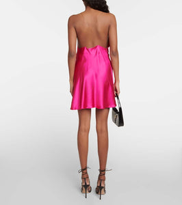 Y/Project Invisible strap satin minidress