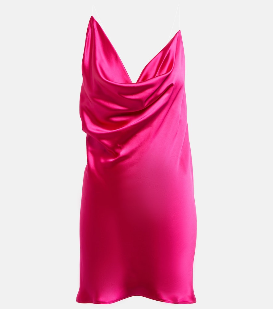 Y/Project Invisible strap satin minidress. Y/Project 隐形肩带缎面迷你连衣裙