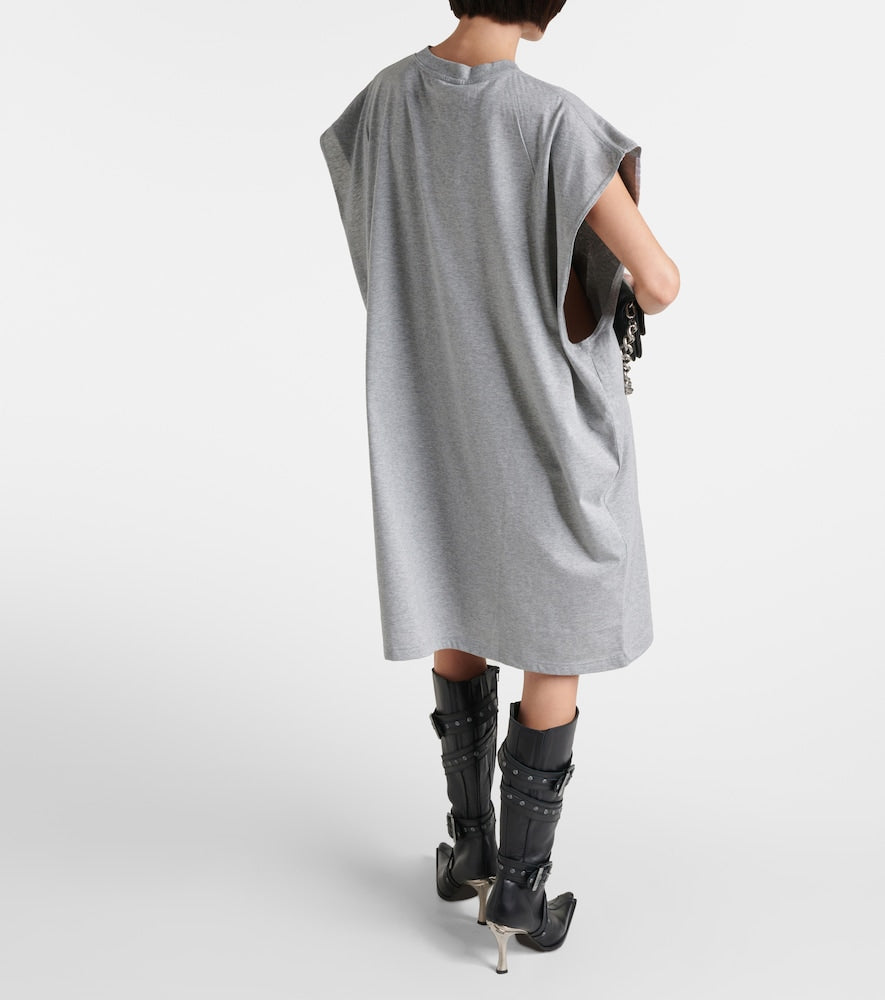 Y/Project Logo cotton jersey minidress