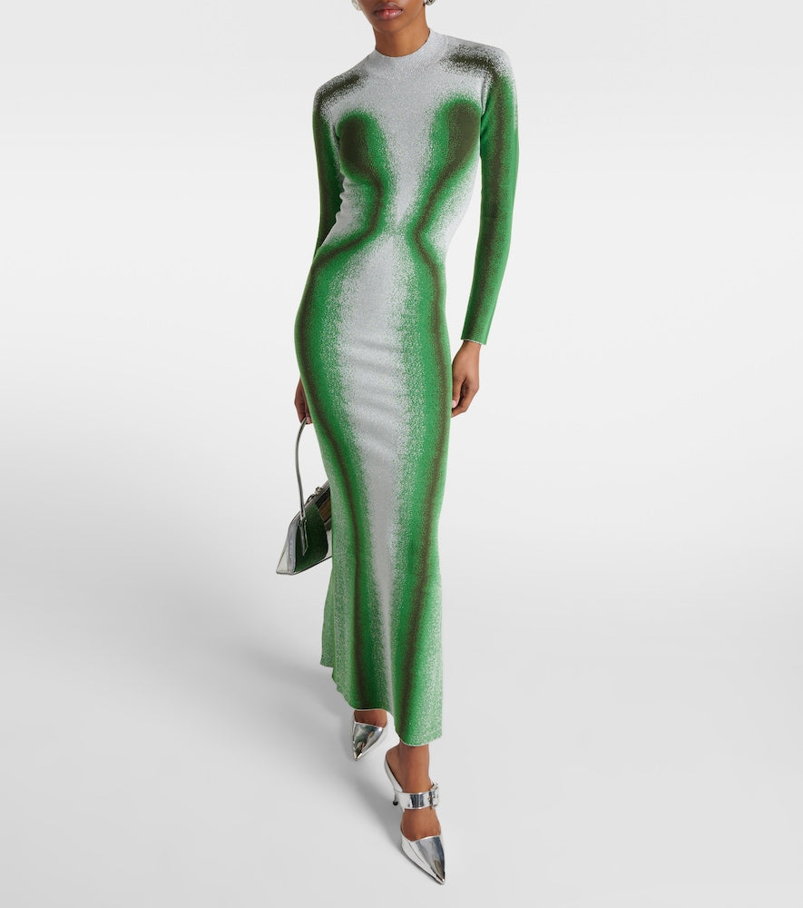 Y/Project Printed knit maxi dress