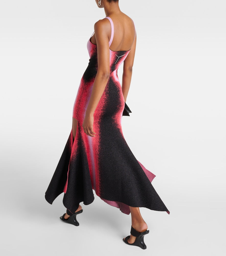Y/Project Printed knitted midi dress