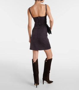 Y/Project Ruffled denim minidress
