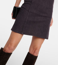 Y/Project Ruffled denim minidress