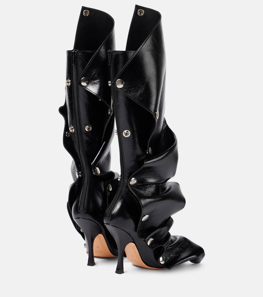 Y/Project Snap 100 leather knee-high boots